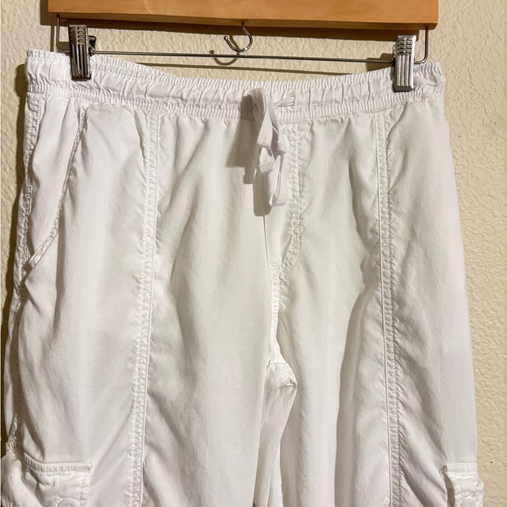 Bella Dahl Cargo Track Pants - White - Picture 7 of 12